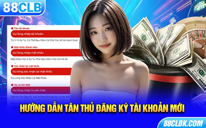 Hướng dẫn tân thủ đăng ký tài khoản mới 